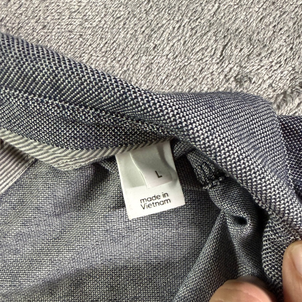 Adidas adiPure Wool Blend Crest Logo Polo Shirt Mens L Gray Cohasset Golf Club - Picture 5 of 15